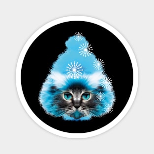 New Year Whiskered Friend Magnet